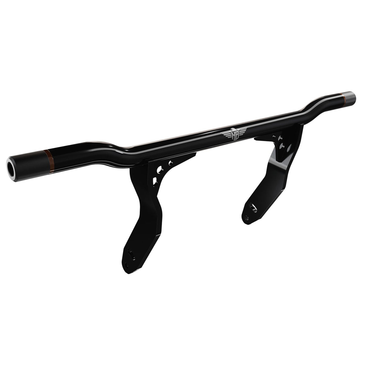 HeinzBikes Performance crashbar – sort med bronzefarvet ring