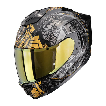 Scorpion EXO-1500 Air Apus hjelm sort/grå/guld