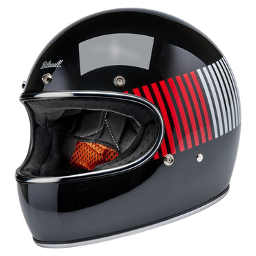 Biltwell Gringo RWB Raceflow motorcykelhjelm, sort