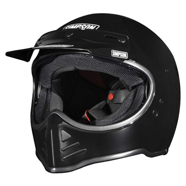 Simpson M52 vintagehjelm – blank sort