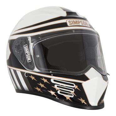 Simpson Speed motorcykelhjelm – Americana Gold