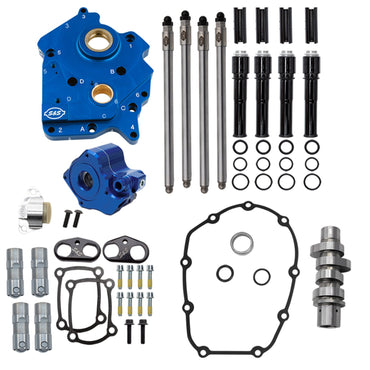 S&S HPT560 cam chest-kit til M8 VVT, kædetræk, sort
