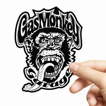 Gas Monkey Garage Spitting Monkey-klistermærke