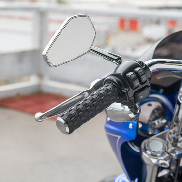 Arlen Ness Air Trax Grips Gen 2 e-Throttle, krom