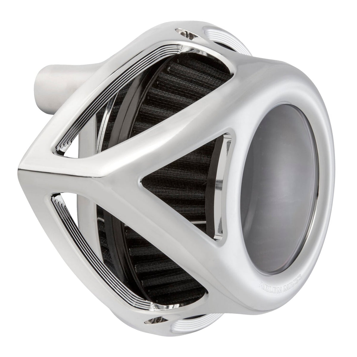 Arlen Ness Clear Tear luftfilter, krom