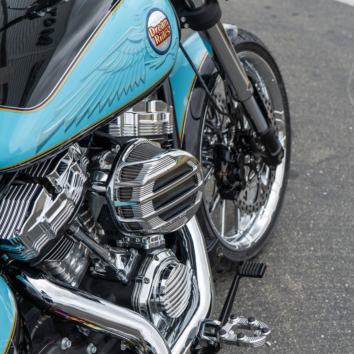 Arlen Ness Sidekick luftfilter, krom