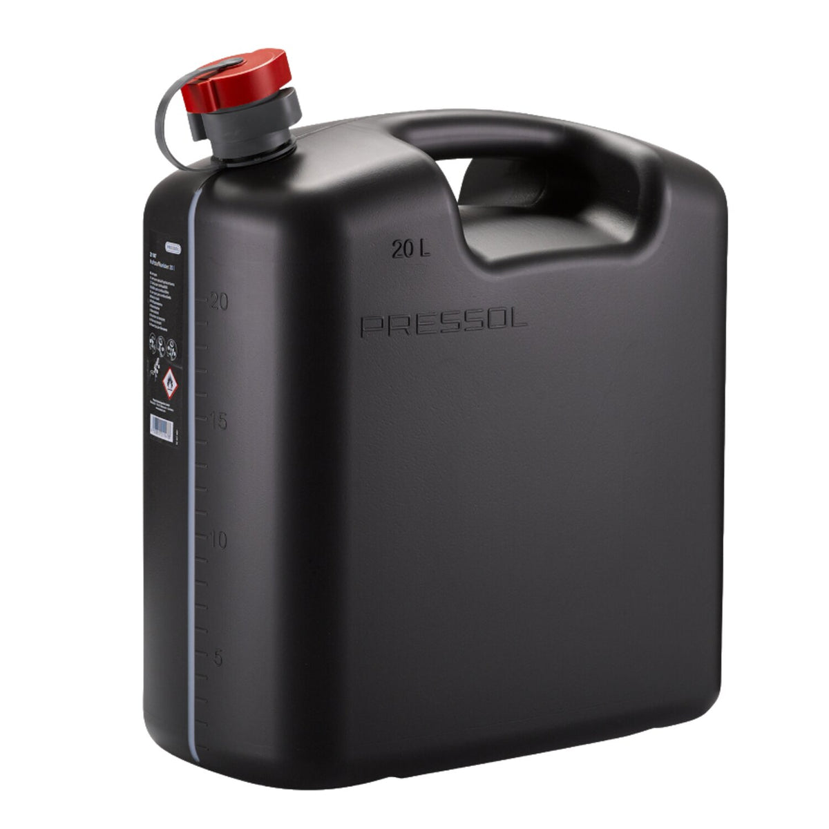 Pressol brændstofdunk i HDPE, mørkegrå, 20 liter