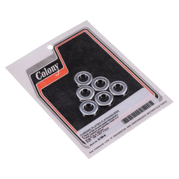 Colony forkromede planskiver 3/8" – 6 stk.
