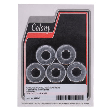 Colony forkromede flade skiver 1/2"