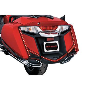 Kuryakyn LED-lygte til bagskærm, sort med røgfarvet glas
