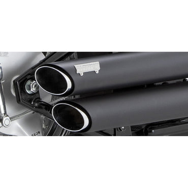 Vance & Hines Twin Slash Staggered 2-2 udstødning, sort