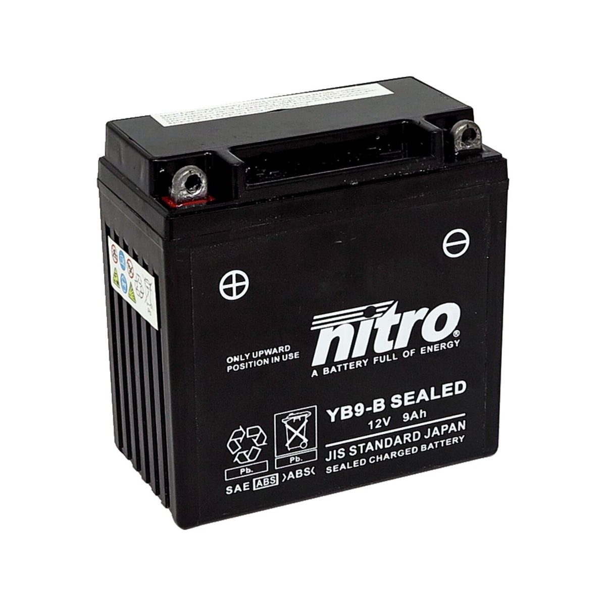 Nitro YB9-B forseglet AGM-batteri
