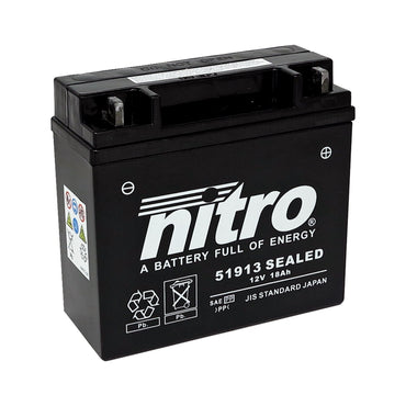 Nitro 51913 AGM-batteri, 12 V, 20 Ah
