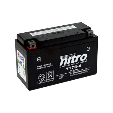 Nitro YT7B-4 AGM-batteri, 12 V, 6,5 Ah
