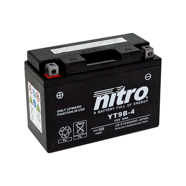 Nitro YT9B-4 AGM-batteri, 12 V, 8 Ah