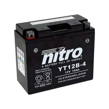 Nitro AGM-batteri YT12B-4, 12 V, 10 Ah