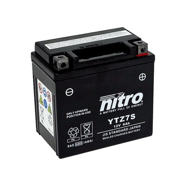 Nitro YTZ7S AGM-batteri, 12 V, 6 Ah
