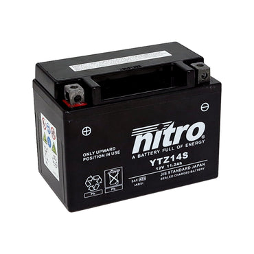 Nitro forseglet AGM-batteri YTZ14S 12 V