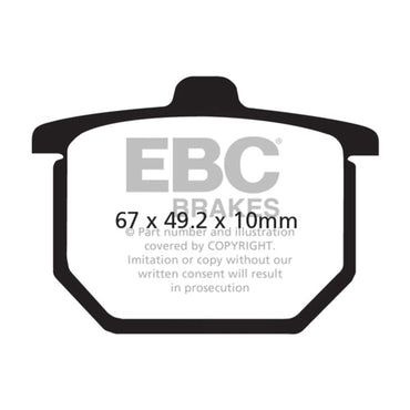 EBC organiske bremseklodser