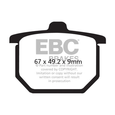 EBC organiske bremseklodser