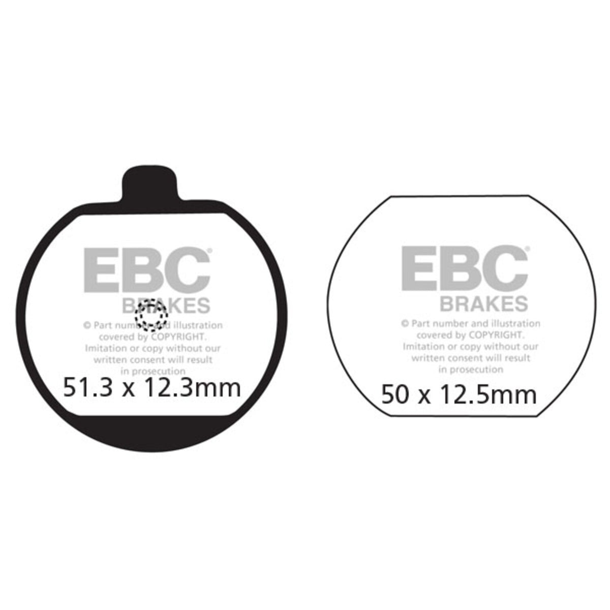 EBC organiske bremseklodser