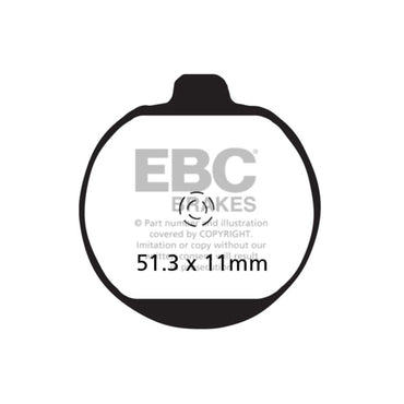 EBC organiske bremseklodser – MCS 8110541