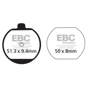 EBC organiske bremseklodser – MCS 8110565