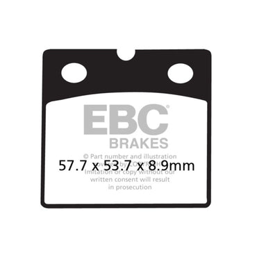EBC organiske bremseklodser – MCS 8110641