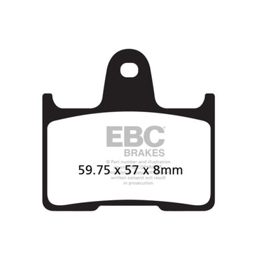 EBC V-Pad semi-sintrede kobber-bremseklodser
