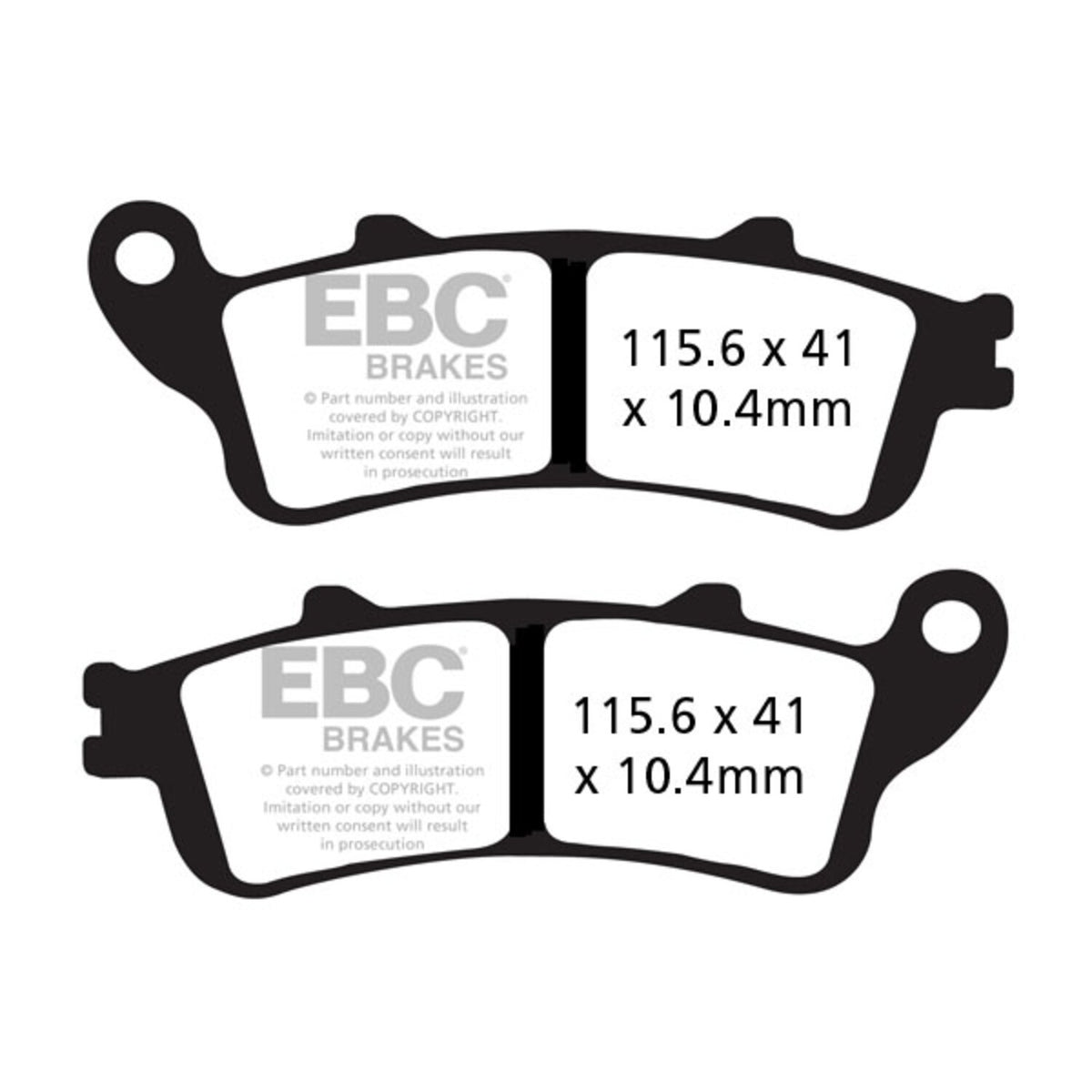 EBC Double-H sintrede bremseklodser
