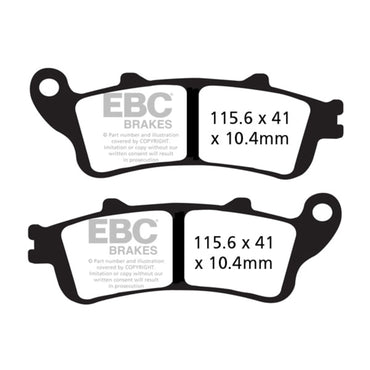 EBC Double-H sintrede bremseklodser