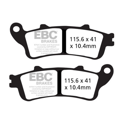 EBC Double-H sintrede bremseklodser