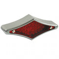 Flat-lens diamond LED taillight. Chrome Item No: 900204