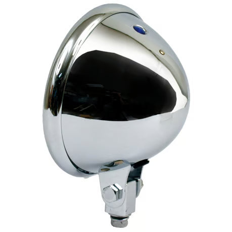 5-3/4" Bates style headlamp, shell only. Chrome Item No: 900215