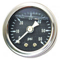 Oil pressure gauge, 'Carbon Face'. 0-60 PSI Item No: 900537