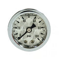 Oil pressure gauge, 'Engine-Turned' face. 0-100 PSI Item No: 900552