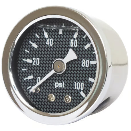 Marshall oil pressure gauge, 0-100 PSI. Stainless housing Item No: 900829