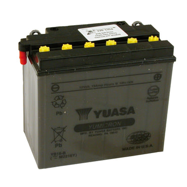 Yuasa Yumicron 12V blybatteri YB16-B, 19 Ah