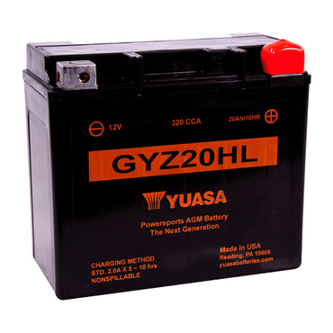 Yuasa GYZ20HL AGM-batteri 12 V, 20 Ah, 320 CCA