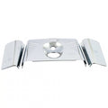 Fork panel kit 3-piece. Ribbed. Chrome Item No: 901201