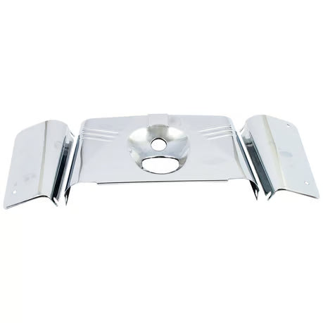 Fork panel kit 3-piece. Ribbed. Chrome Item No: 901201