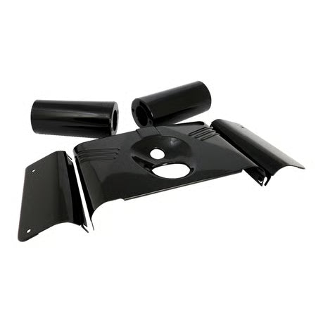 Fork panel kit 5-piece. Ribbed. Gloss black Item No: 901278