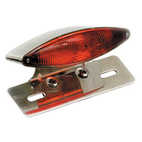 Snakelight taillight. Chrome. with bracket Item No: 901833