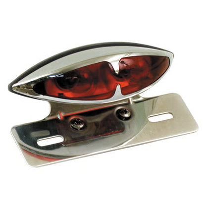 L.A. Baglygte Kit til MC – Krom med Integreret Nummerpladeholder (12V)