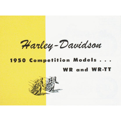 Samwel specifikationsfolder til 1950 WR og WR-TT