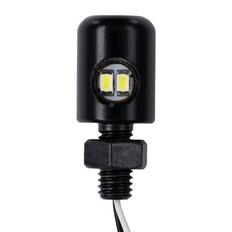 License plate light, LED. Black Item No: 903393