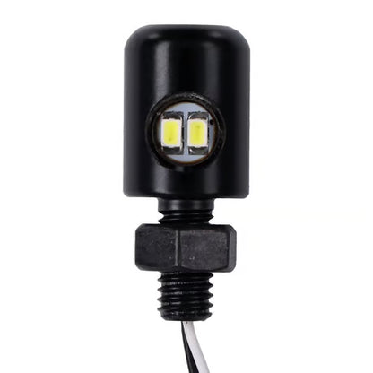 Mikro LED Nummerpladelys til MC – Universelt Sort Lygtehus (12V)