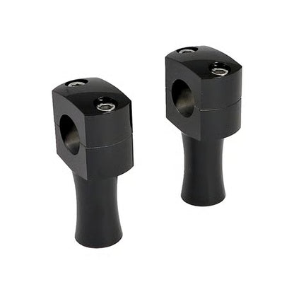 3" Domed Styr Risers – Sort
