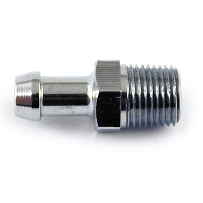 Lige Olieslange Fitting / Studs (1/8" NPT til 3/16") – Krom
