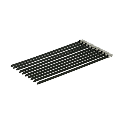 MCS sorte kabelbindere i rustfrit stål, 8"